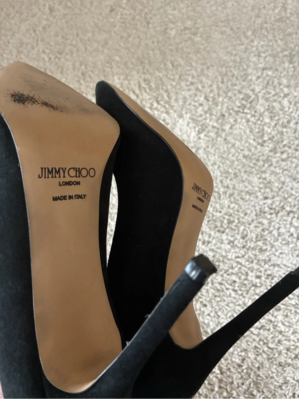 Jimmy Choo Black Pointed Toe Bow Pumps with Gold CC Emblem - Picture 10 of 12